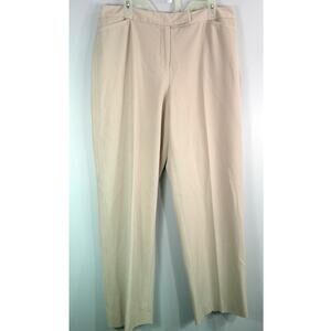 Raefella Women's 16S Beige Dress Pants Short Trousers Slacks